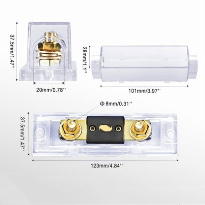 2 in 1 ANL Car Fuse Holder Electrical Protection Insulating Cover, Current:80A - Fuse by PMC Jewellery | Online Shopping South Africa | PMC Jewellery | Buy Now Pay Later Mobicred