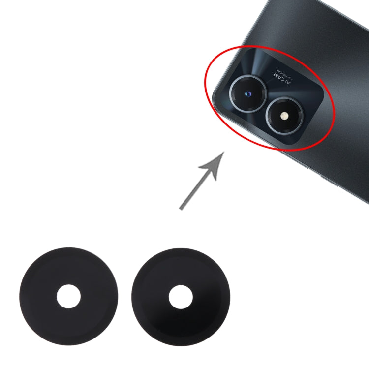 For vivo Y02S 10pcs Back Camera Lens - Camera Parts by PMC Jewellery | Online Shopping South Africa | PMC Jewellery