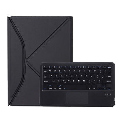 Z10B-A For iPad 10th Gen 10.9 2022 Pen Slot Touchpad Bluetooth Keyboard Leather Tablet Case(Black) - Universal by PMC Jewellery | Online Shopping South Africa | PMC Jewellery