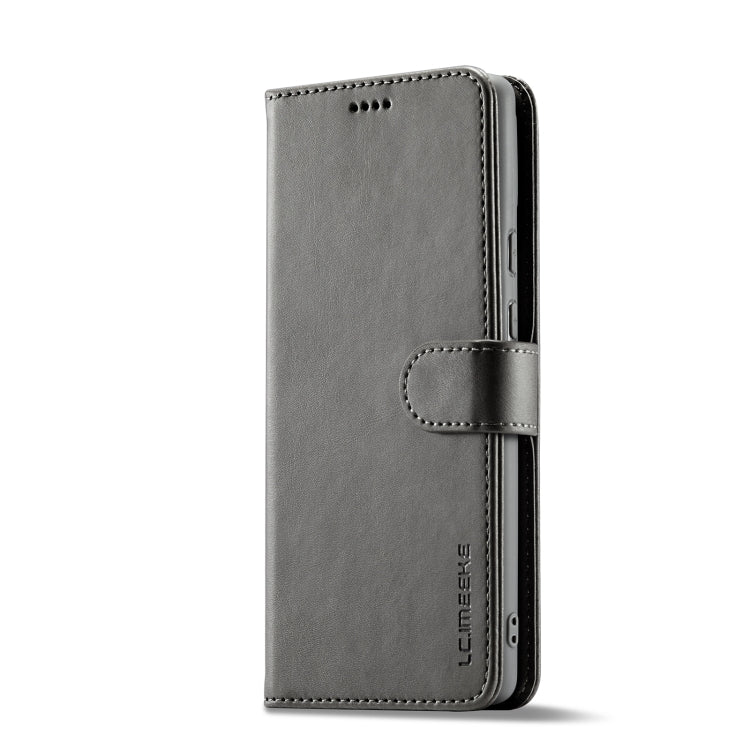 For Google Pixel 8 Pro LC.IMEEKE Calf Texture Horizontal Flip Leather Case(Grey) - Google Cases by LC.IMEEKE | Online Shopping South Africa | PMC Jewellery | Buy Now Pay Later Mobicred