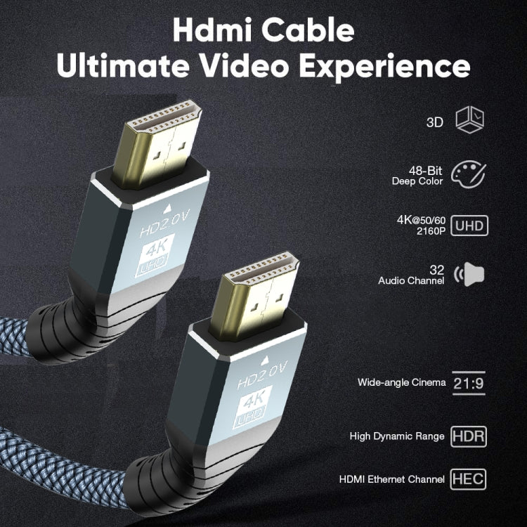 5m HDMI 2.0 Version 4K 60Hz HD Cable(Grey) - Cable by PMC Jewellery | Online Shopping South Africa | PMC Jewellery | Buy Now Pay Later Mobicred
