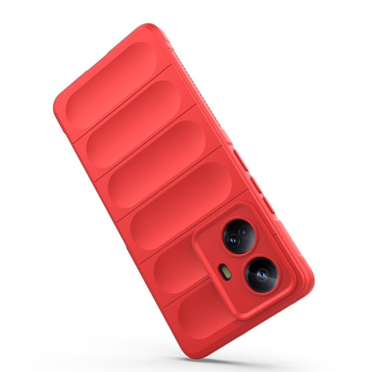 For Realme 10 Pro+ 5G Magic Shield TPU + Flannel Phone Case(Dark Blue) - Realme Cases by PMC TechLife | Online Shopping South Africa | PMC TechLife | Buy Now Pay Later Mobicred