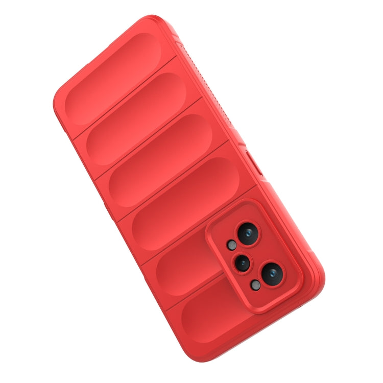 For Realme GT2 Magic Shield TPU + Flannel Phone Case(Wine Red) - Realme Cases by PMC TechLife | Online Shopping South Africa | PMC TechLife | Buy Now Pay Later Mobicred