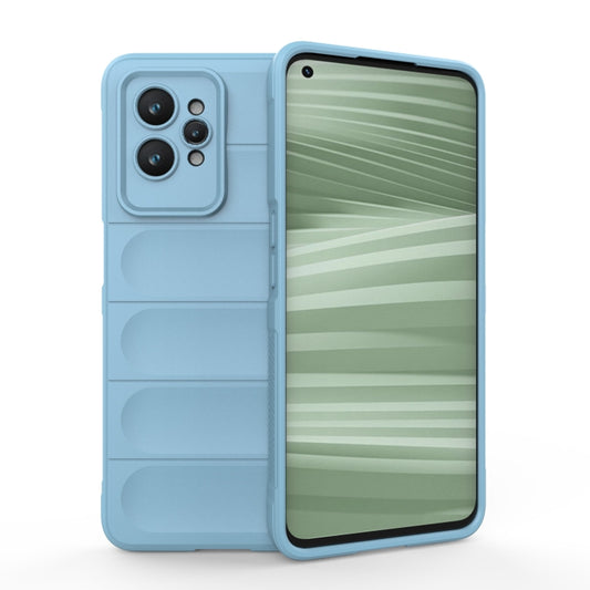 For Realme GT2 Pro Magic Shield TPU + Flannel Phone Case(Light Blue) - Realme Cases by PMC Jewellery | Online Shopping South Africa | PMC Jewellery | Buy Now Pay Later Mobicred