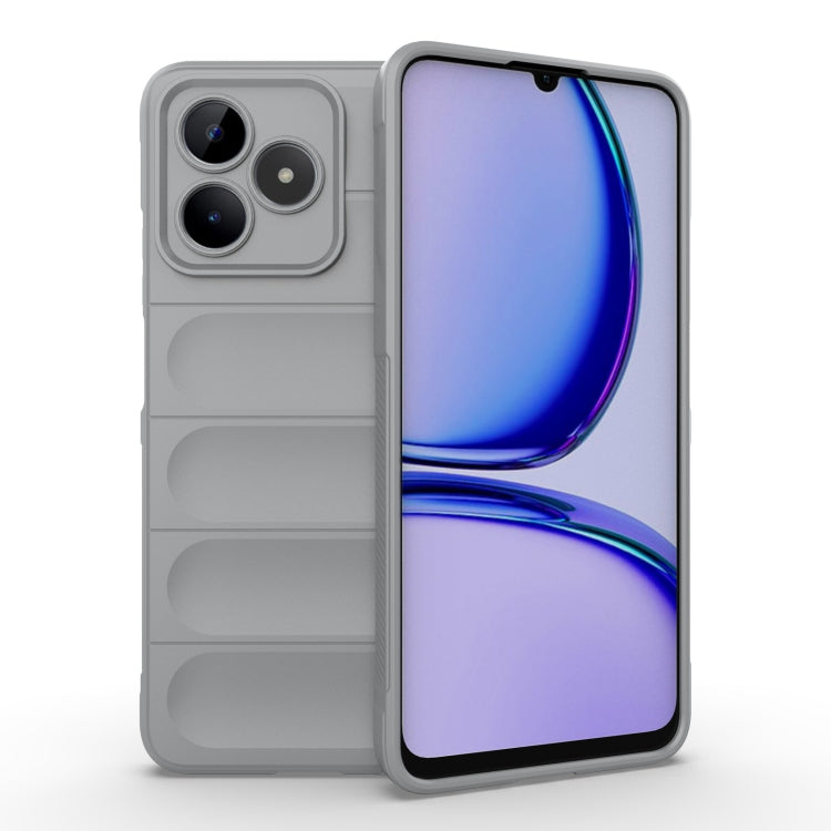For Realme C53 4G Magic Shield TPU + Flannel Phone Case(Grey) - Realme Cases by PMC TechLife | Online Shopping South Africa | PMC TechLife | Buy Now Pay Later Mobicred