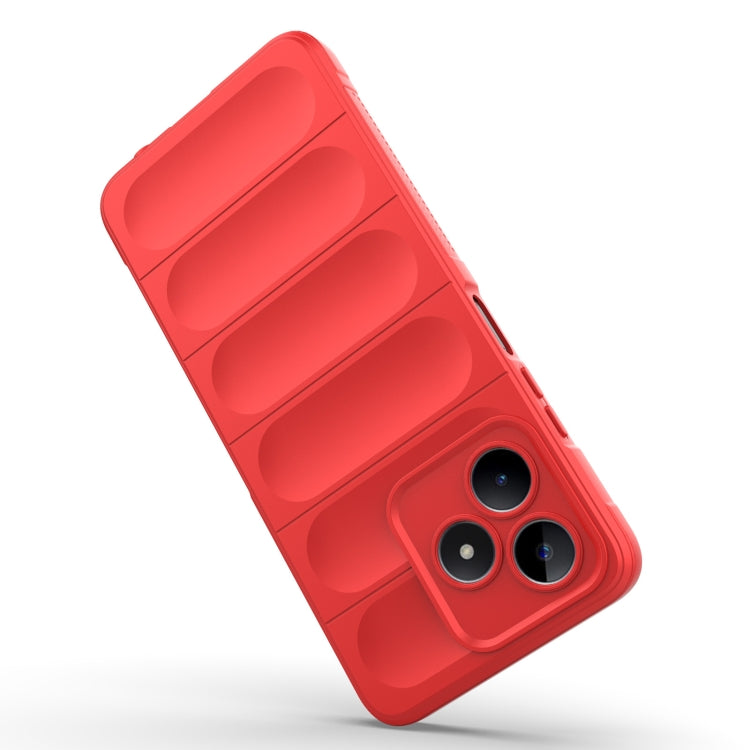 For Realme C53 4G Magic Shield TPU + Flannel Phone Case(Dark Green) - Realme Cases by PMC TechLife | Online Shopping South Africa | PMC TechLife | Buy Now Pay Later Mobicred