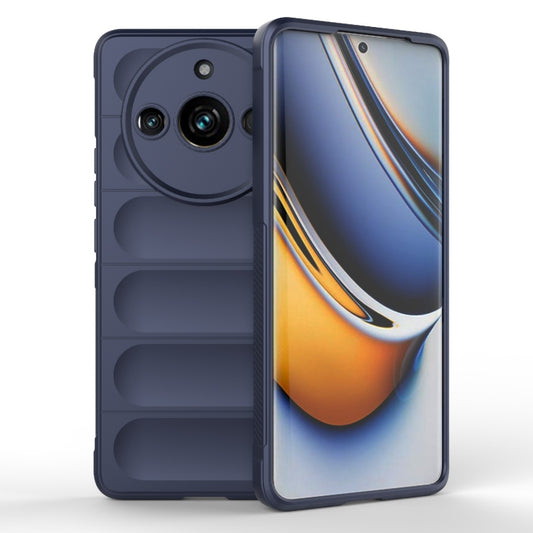 For Realme 11 Pro 5G/11 Pro+ 5G Magic Shield TPU + Flannel Phone Case(Dark Blue) - Realme Cases by PMC Jewellery | Online Shopping South Africa | PMC Jewellery | Buy Now Pay Later Mobicred