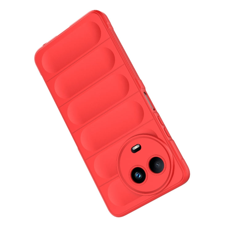 For Realme 11 5G Global Magic Shield TPU + Flannel Phone Case(Black) - Realme Cases by PMC TechLife | Online Shopping South Africa | PMC TechLife | Buy Now Pay Later Mobicred