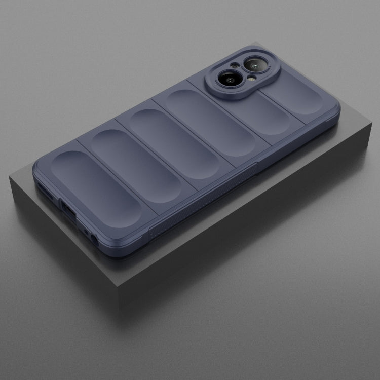For Realme C67 4G Global Magic Shield TPU + Flannel Phone Case(Dark Blue) - Realme Cases by PMC TechLife | Online Shopping South Africa | PMC TechLife | Buy Now Pay Later Mobicred