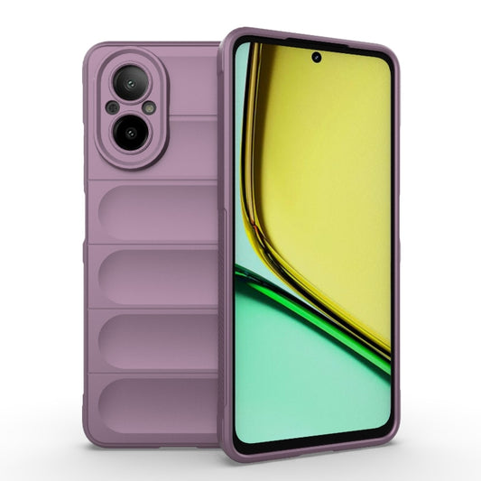 For Realme C67 4G Global Magic Shield TPU + Flannel Phone Case(Purple) - Realme Cases by PMC Jewellery | Online Shopping South Africa | PMC Jewellery | Buy Now Pay Later Mobicred