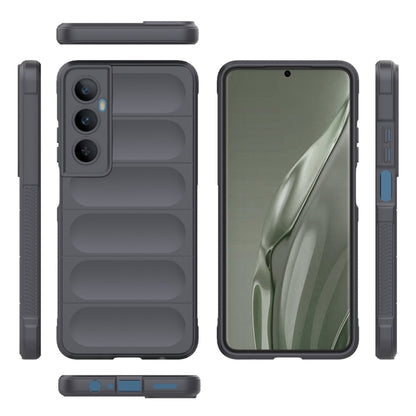 For Realme C65 4G Global Magic Shield TPU + Flannel Phone Case(Dark Grey) - Realme Cases by PMC Jewellery | Online Shopping South Africa | PMC Jewellery | Buy Now Pay Later Mobicred