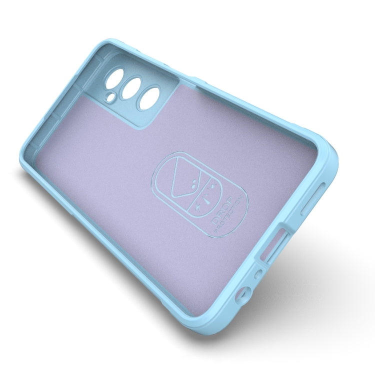 For Realme C65 4G Global Magic Shield TPU + Flannel Phone Case(Light Blue) - Realme Cases by PMC Jewellery | Online Shopping South Africa | PMC Jewellery | Buy Now Pay Later Mobicred