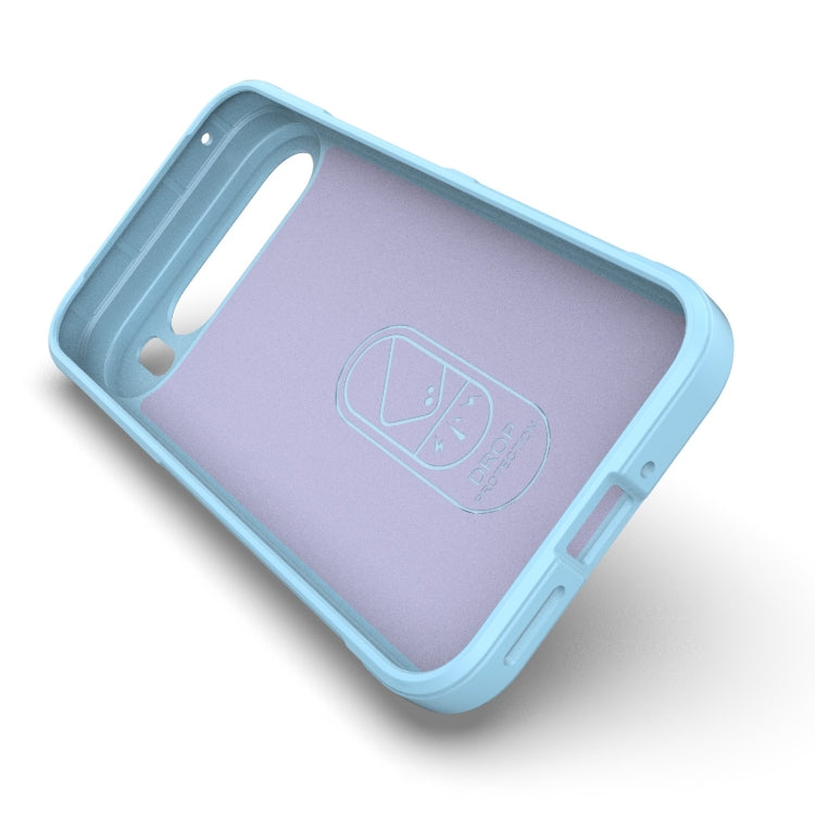 For Google Pixel 9 Pro XL 5G Magic Shield TPU + Flannel Phone Case(Light Blue) - Google Cases by PMC TechLife | Online Shopping South Africa | PMC TechLife | Buy Now Pay Later Mobicred