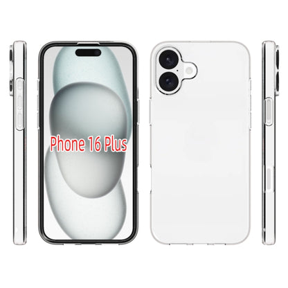 For iPhone 16 Plus Waterproof Texture TPU Phone Case(Transparent) - More iPhone Cases by PMC Jewellery | Online Shopping South Africa | PMC Jewellery