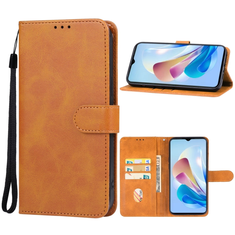 For ZTE Axon 40 Lite Leather Phone Case(Brown) - ZTE Cases by PMC Jewellery | Online Shopping South Africa | PMC Jewellery | Buy Now Pay Later Mobicred