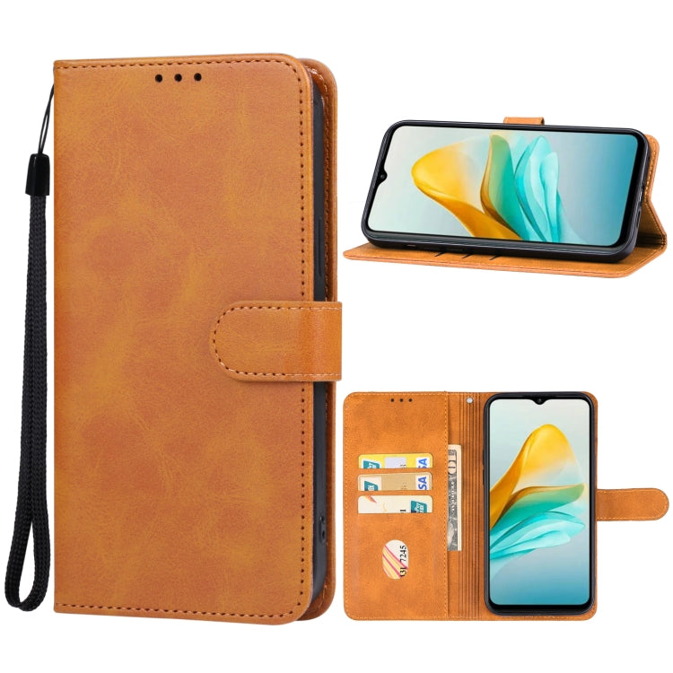 For ZTE Blade A53 Leather Phone Case(Brown) - ZTE Cases by PMC Jewellery | Online Shopping South Africa | PMC Jewellery | Buy Now Pay Later Mobicred