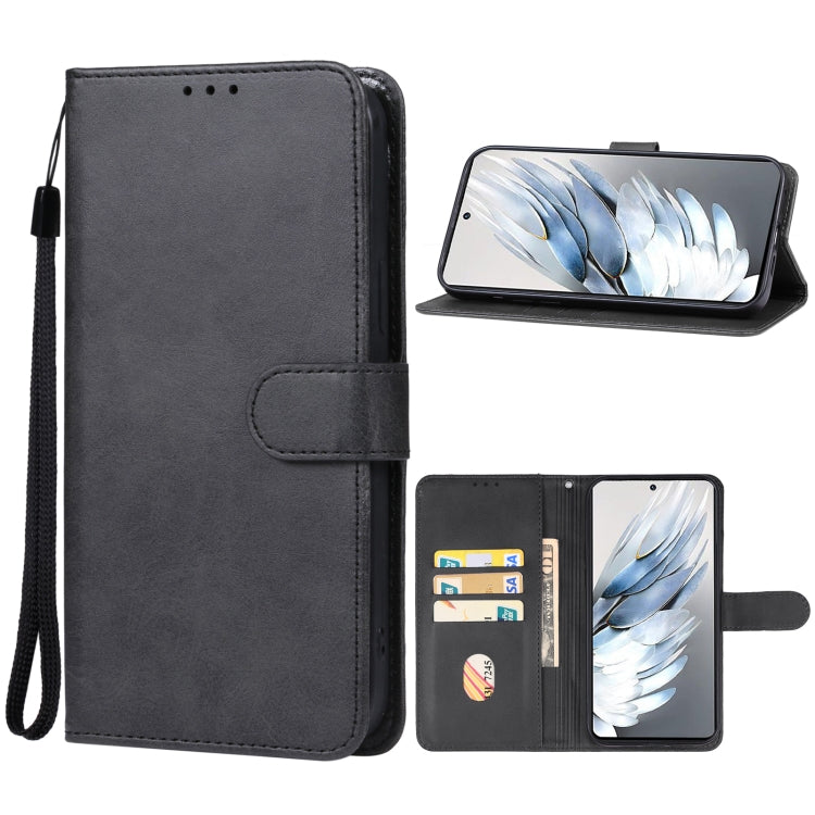 For ZTE nubia Z50S Pro Leather Phone Case(Black) - ZTE Cases by PMC Jewellery | Online Shopping South Africa | PMC Jewellery | Buy Now Pay Later Mobicred