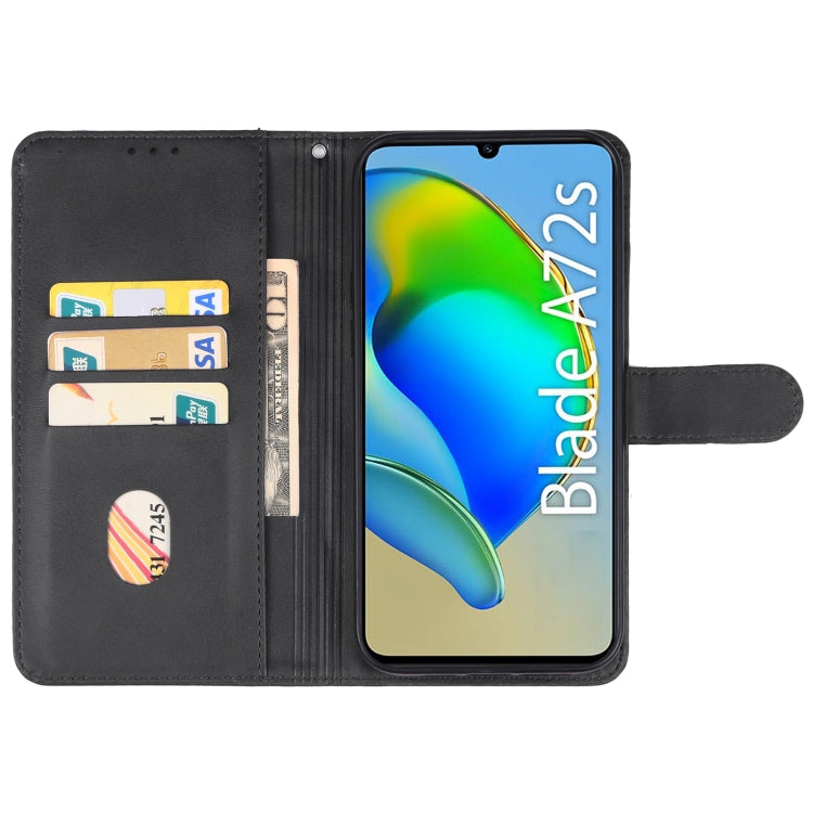 For ZTE Blade A72s Leather Phone Case(Black) - ZTE Cases by PMC Jewellery | Online Shopping South Africa | PMC Jewellery | Buy Now Pay Later Mobicred