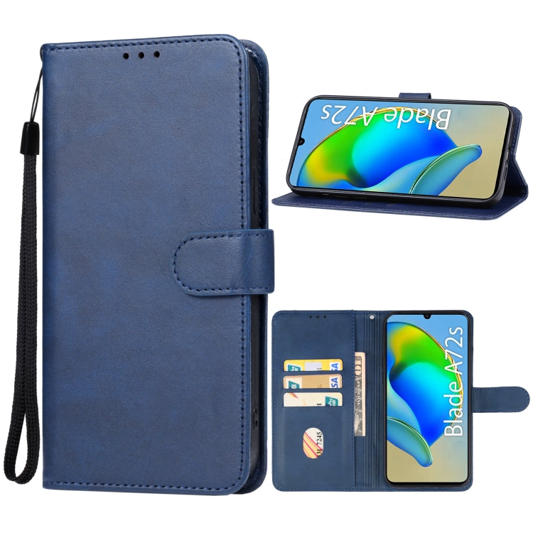 For ZTE Blade A72s Leather Phone Case(Blue) - ZTE Cases by PMC Jewellery | Online Shopping South Africa | PMC Jewellery | Buy Now Pay Later Mobicred