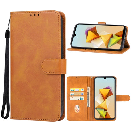 For ZTE Blade A33s Leather Phone Case(Brown) - ZTE Cases by PMC Jewellery | Online Shopping South Africa | PMC Jewellery | Buy Now Pay Later Mobicred