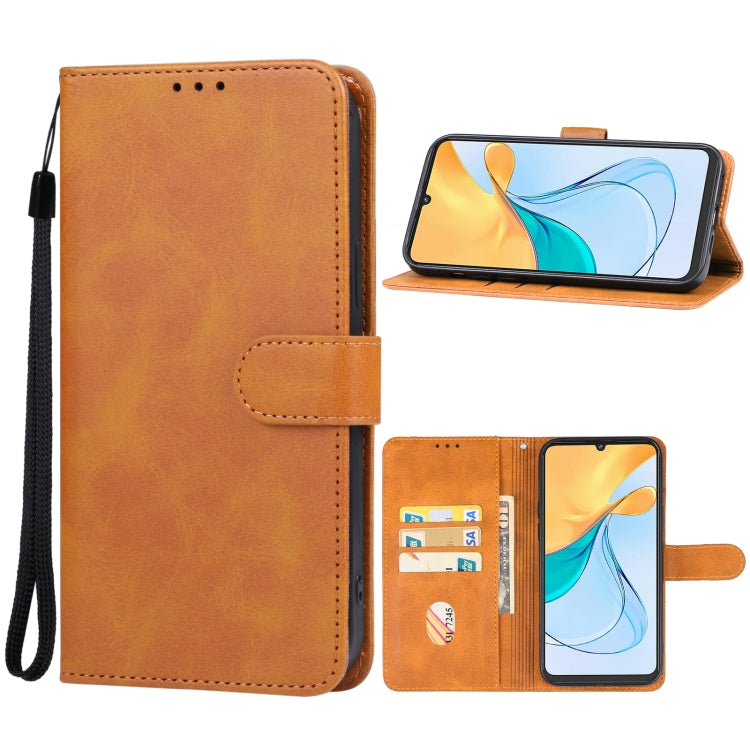 For ZTE Blade V50 Vita Leather Phone Case(Brown) - ZTE Cases by PMC Jewellery | Online Shopping South Africa | PMC Jewellery | Buy Now Pay Later Mobicred