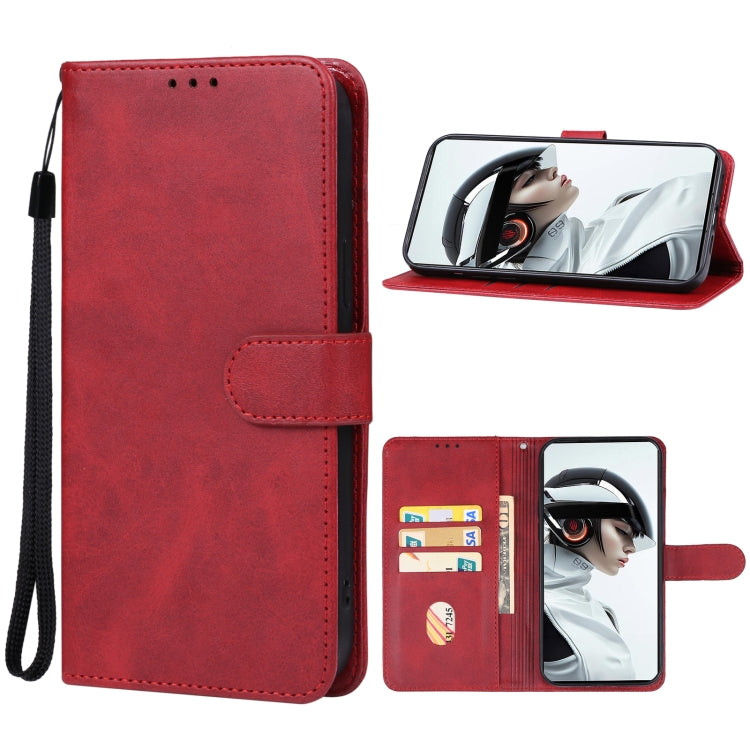 For ZTE nubia Red Magic 9 Pro Leather Phone Case(Red) - ZTE Cases by PMC Jewellery | Online Shopping South Africa | PMC Jewellery | Buy Now Pay Later Mobicred