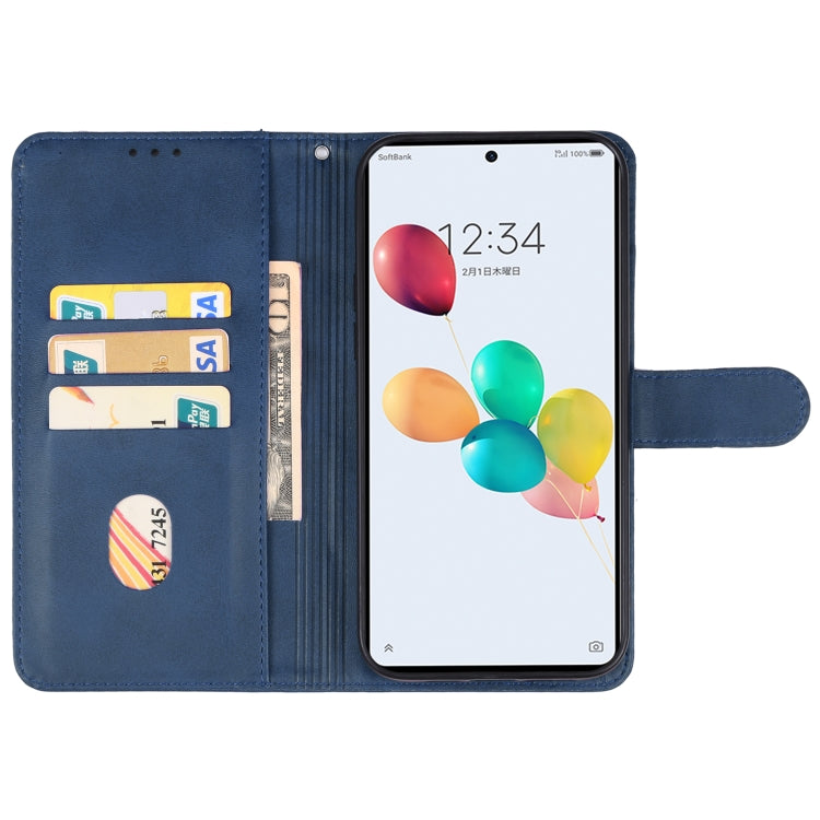 For ZTE Anshin Family/JP Version/A303ZT Leather Phone Case(Blue) - ZTE Cases by PMC Jewellery | Online Shopping South Africa | PMC Jewellery | Buy Now Pay Later Mobicred