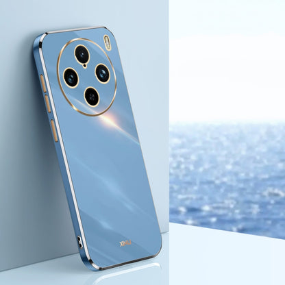 For vivo X100 Pro 5G XINLI Straight Edge 6D Electroplate TPU Phone Case(Celestial Blue) - X100 Pro Cases by XINLI | Online Shopping South Africa | PMC Jewellery | Buy Now Pay Later Mobicred