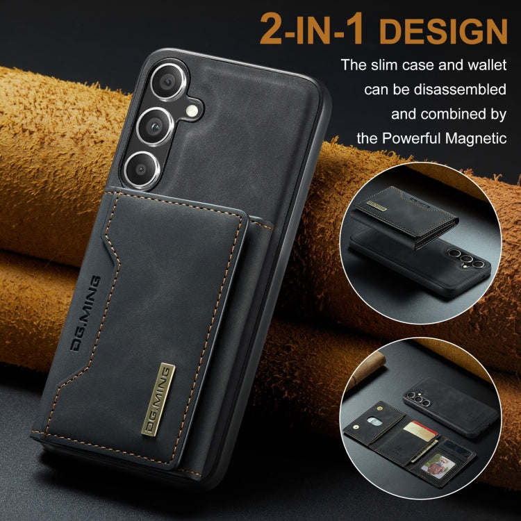 For Samsung Galaxy S24+ 5G DG.MING M2 Series 3-Fold Multi Card Bag + Magnetic Phone Case(Black) - Galaxy S24+ 5G Cases by DG.MING | Online Shopping South Africa | PMC Jewellery | Buy Now Pay Later Mobicred