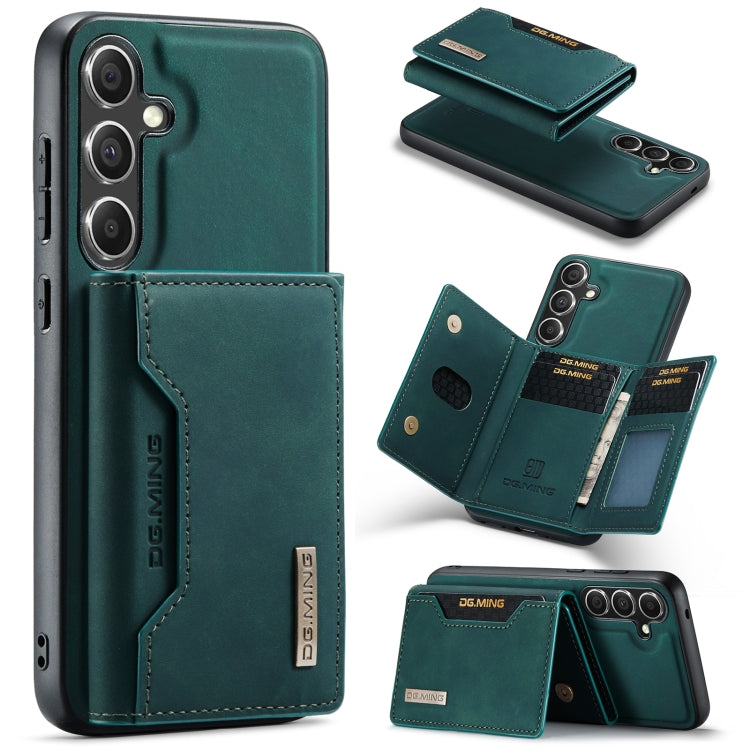 For Samsung Galaxy S24+ 5G DG.MING M2 Series 3-Fold Multi Card Bag + Magnetic Phone Case(Green) - Galaxy S24+ 5G Cases by DG.MING | Online Shopping South Africa | PMC Jewellery | Buy Now Pay Later Mobicred