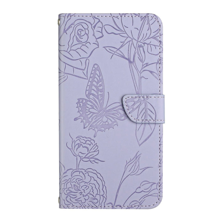 For Xiaomi Redmi 13C 5G Skin Feel Butterfly Embossed Flip Leather Phone Case(Purple) - 13C Cases by PMC Jewellery | Online Shopping South Africa | PMC Jewellery | Buy Now Pay Later Mobicred