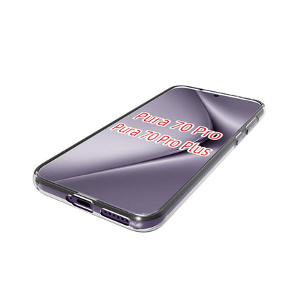 For Huawei Pura 70 Pro / 70 Pro+ Waterproof Texture TPU Phone Case(Transparent) - Huawei Cases by PMC Jewellery | Online Shopping South Africa | PMC Jewellery | Buy Now Pay Later Mobicred