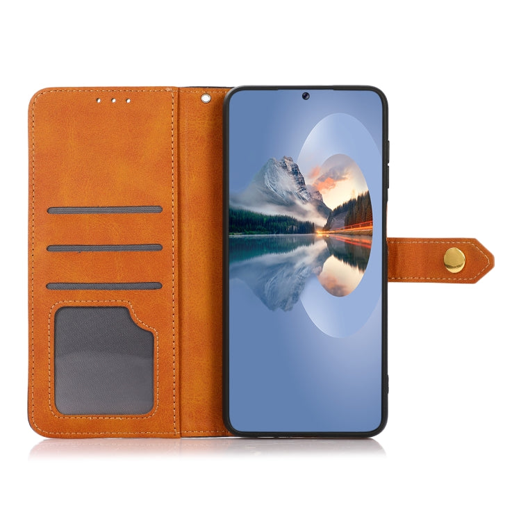 For Xiaomi 14 Pro KHAZNEH Cowhide Texture Flip Leather Phone Case(Brown) - 14 Pro Cases by PMC TechLife | Online Shopping South Africa | PMC TechLife | Buy Now Pay Later Mobicred