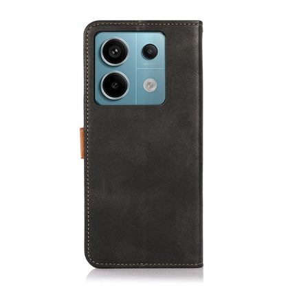 For Xiaomi Redmi Note 13 5G Global KHAZNEH Cowhide Texture Flip Leather Phone Case(Black) - Note 13 Cases by PMC Jewellery | Online Shopping South Africa | PMC Jewellery | Buy Now Pay Later Mobicred