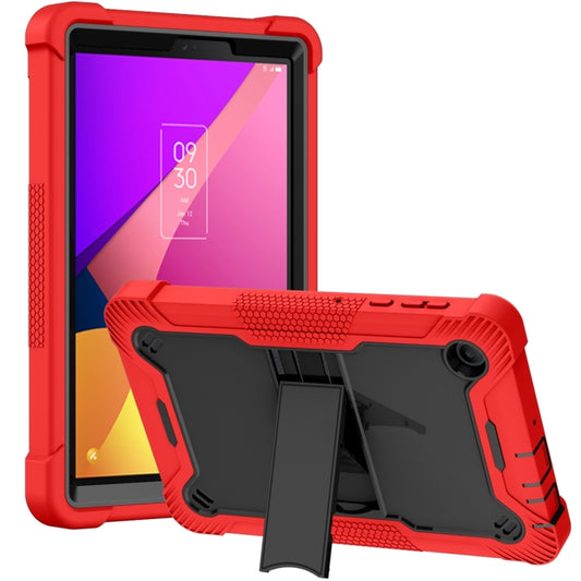 For TCL Tab 8 LE Shockproof Silicone Hybrid PC Tablet Case with Holder(Black + Red) - Others by PMC Jewellery | Online Shopping South Africa | PMC Jewellery | Buy Now Pay Later Mobicred