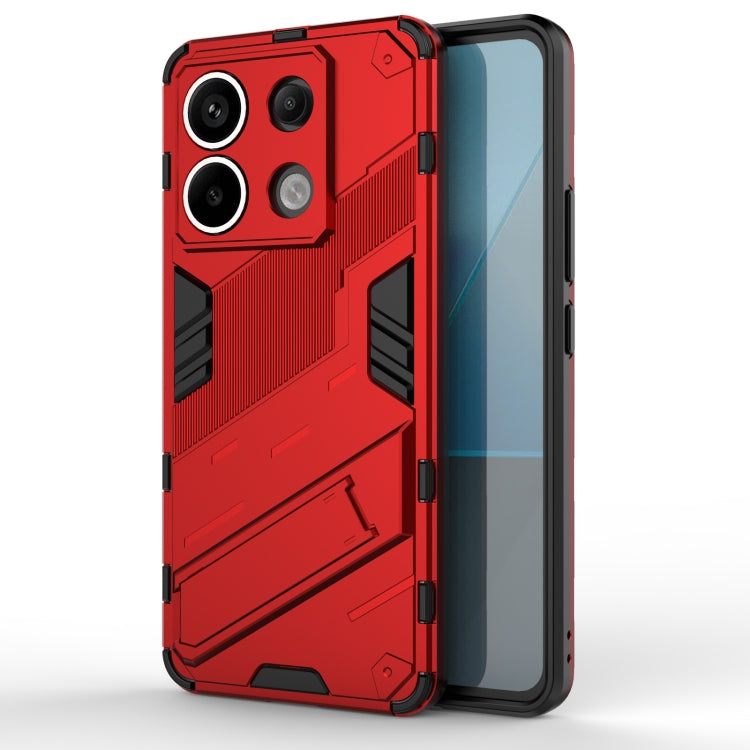 For Xiaomi Redmi Note 13 Pro+ Punk Armor 2 in 1 PC + TPU Phone Case(Red) - Note 13 Pro+ Cases by PMC Jewellery | Online Shopping South Africa | PMC Jewellery | Buy Now Pay Later Mobicred