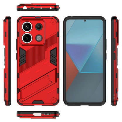 For Xiaomi Redmi Note 13 Pro+ Punk Armor 2 in 1 PC + TPU Phone Case(Red) - Note 13 Pro+ Cases by PMC Jewellery | Online Shopping South Africa | PMC Jewellery | Buy Now Pay Later Mobicred