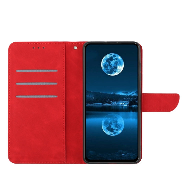 For Honor 80 Stitching Embossed Leather Phone Case(Red) - Honor Cases by PMC Jewellery | Online Shopping South Africa | PMC Jewellery | Buy Now Pay Later Mobicred