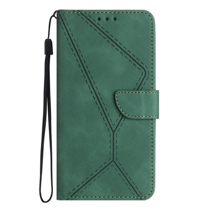 For Huawei P30 Lite/nova 4e Stitching Embossed Leather Phone Case(Green) - Huawei Cases by PMC Jewellery | Online Shopping South Africa | PMC Jewellery | Buy Now Pay Later Mobicred