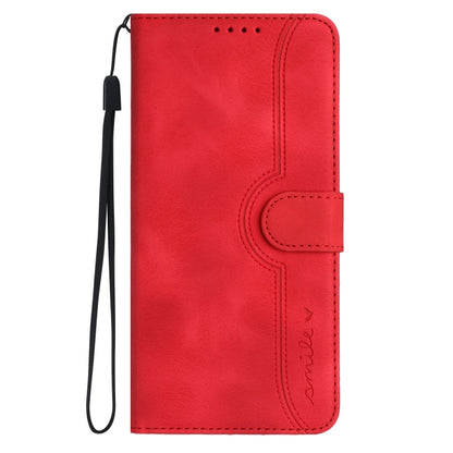 For Xiaomi Redmi A3 Heart Pattern Skin Feel Leather Phone Case(Red) - Xiaomi Cases by PMC Jewellery | Online Shopping South Africa | PMC Jewellery | Buy Now Pay Later Mobicred