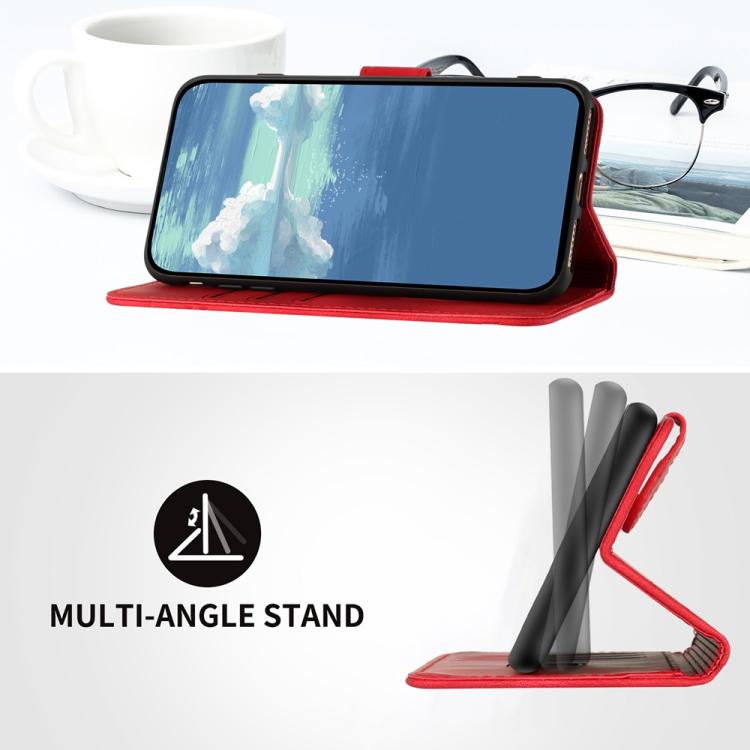 For iPhone 17 Line Pattern Skin Feel Leather Phone Case(Red) - free shipping - PMc TechLife - Order now!