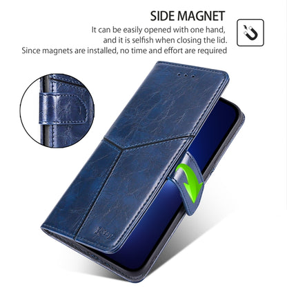 For Huawei Pura 70 Pro / 70 Pro+ 5G Geometric Stitching Leather Phone Case(Blue) - Huawei Cases by PMC Jewellery | Online Shopping South Africa | PMC Jewellery | Buy Now Pay Later Mobicred