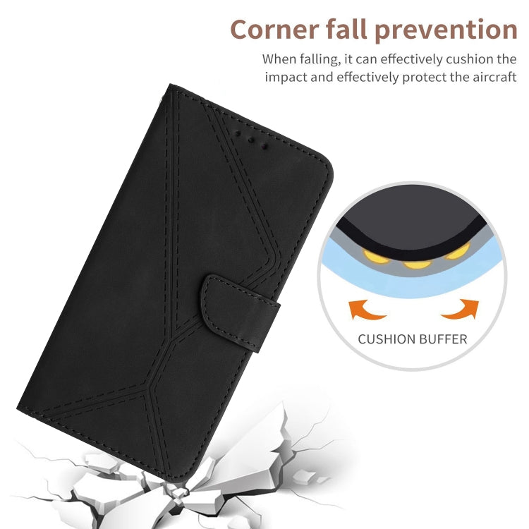 For Motorola Moto E22 / E22i 4G Stitching Embossed Leather Phone Case(Black) - free shipping - PMC TechLife - Order now!