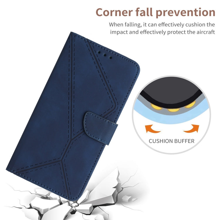 For Motorola Moto E22 / E22i 4G Stitching Embossed Leather Phone Case(Blue) - free shipping - PMC TechLife - Order now!