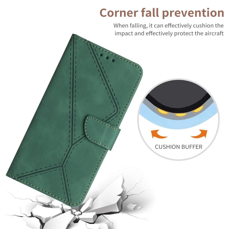 For Motorola Moto E22S / G22 4G Stitching Embossed Leather Phone Case(Green) - free shipping - PMC TechLife - Order now!