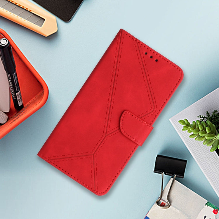 For Motorola Moto G05 Stitching Embossed Leather Phone Case(Red) - free shipping - PMC TechLife - Order now!
