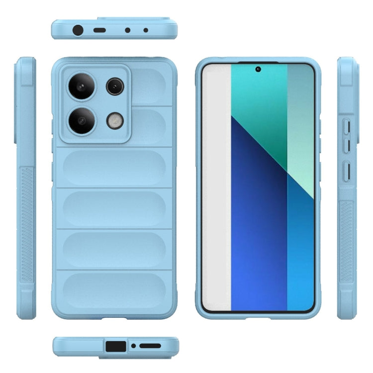 For Xiaomi Redmi Note 13 4G Global Magic Shield TPU + Flannel Phone Case(Light Blue) - Note 13 Cases by PMC Jewellery | Online Shopping South Africa | PMC Jewellery | Buy Now Pay Later Mobicred