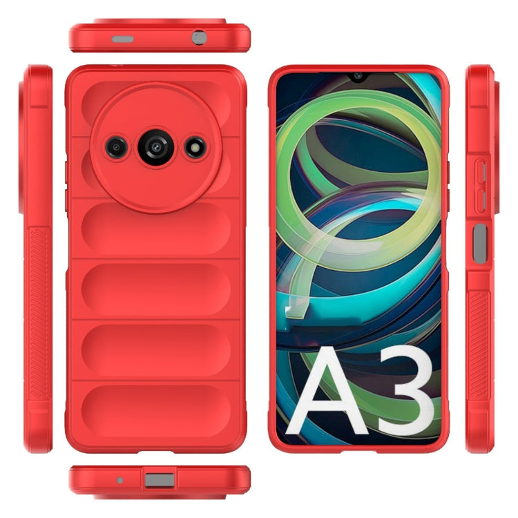 For Xiaomi Redmi A3 4G Global Magic Shield TPU + Flannel Phone Case(Red) - Xiaomi Cases by PMC TechLife | Online Shopping South Africa | PMC TechLife | Buy Now Pay Later Mobicred