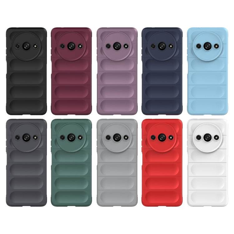 For Xiaomi Redmi A3 4G Global Magic Shield TPU + Flannel Phone Case(Grey) - Xiaomi Cases by PMC TechLife | Online Shopping South Africa | PMC TechLife | Buy Now Pay Later Mobicred