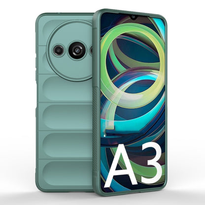 For Xiaomi Redmi A3 4G Global Magic Shield TPU + Flannel Phone Case(Dark Green) - Xiaomi Cases by PMC Jewellery | Online Shopping South Africa | PMC Jewellery | Buy Now Pay Later Mobicred